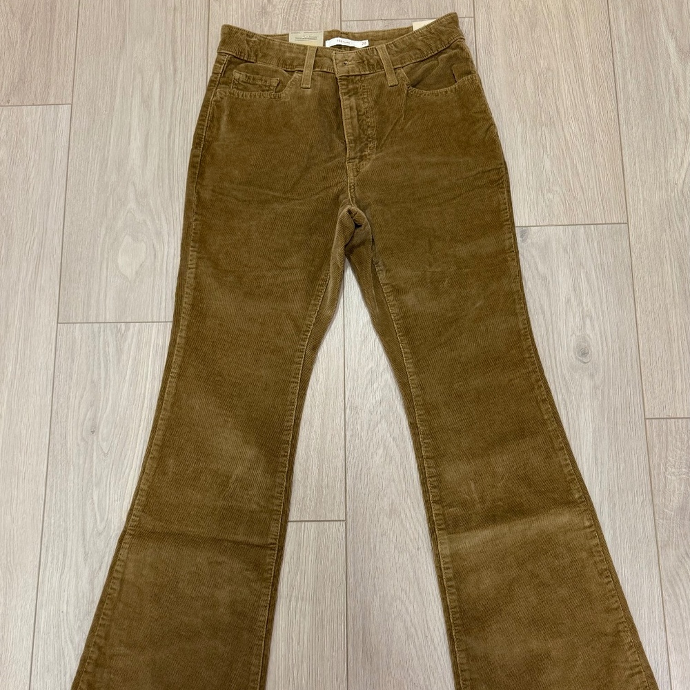 Levi's Women's 726 High-Rise Flare Corduroy Jeans Brown Size (W28 L32)